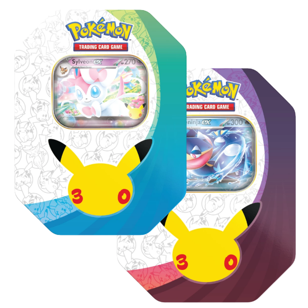 Pokémon TCG: 30th Celebration - EX Tin Box (1 per Customer)