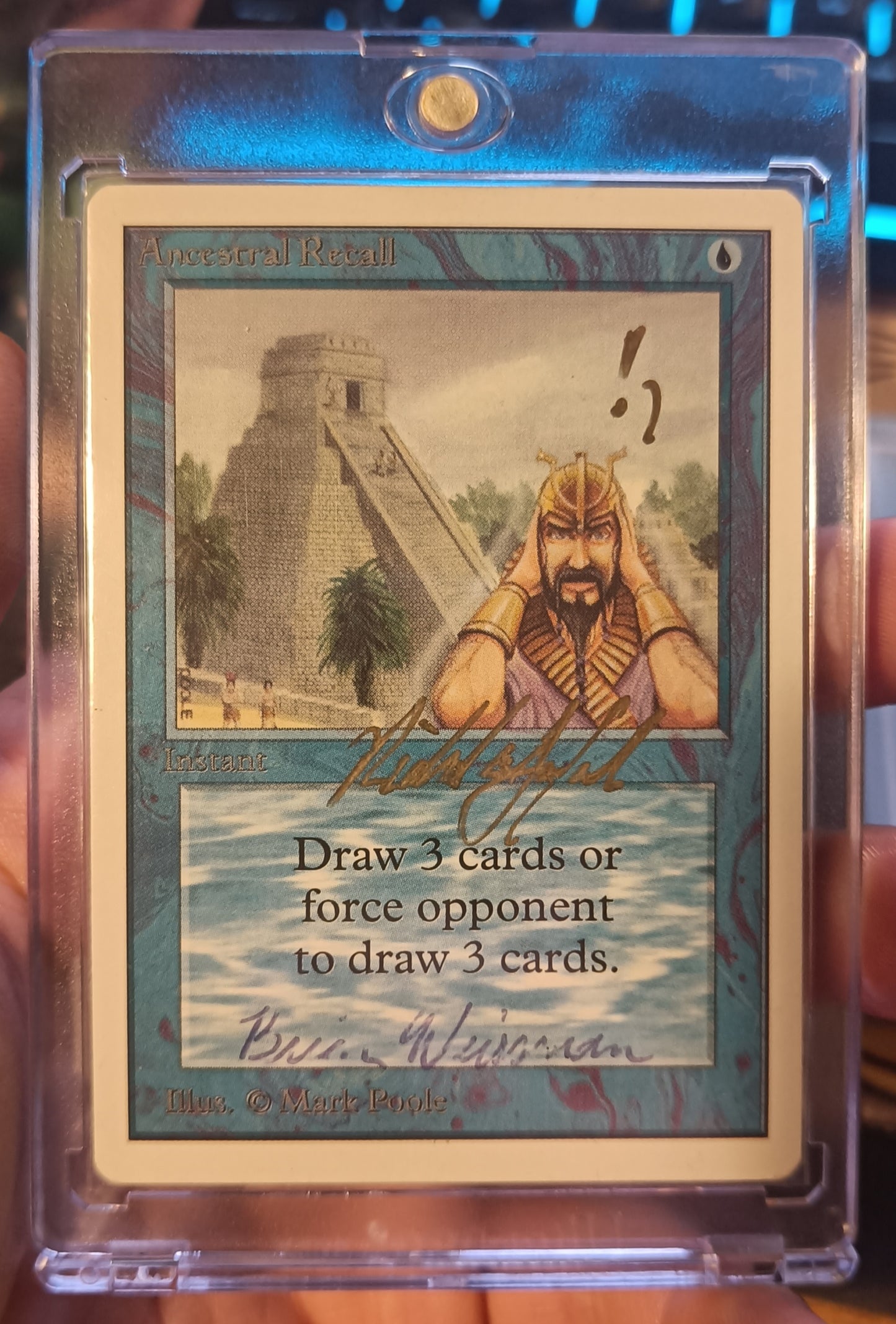 MTG - Ancestral Recall - Unlimited Edition (EN/SIGNED)