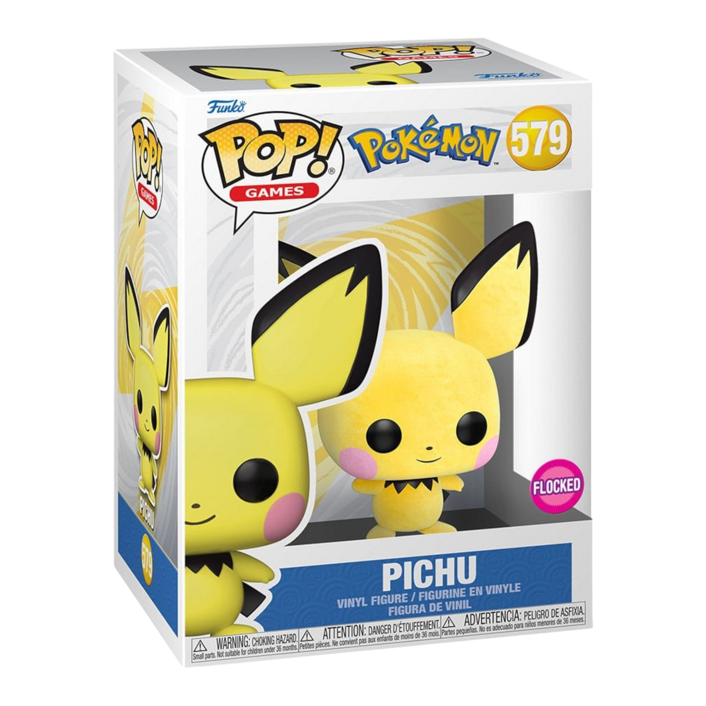 Pokemon POP! Games Vinyl Figur Flocked Pichu *Exclusive Version* 9 cm