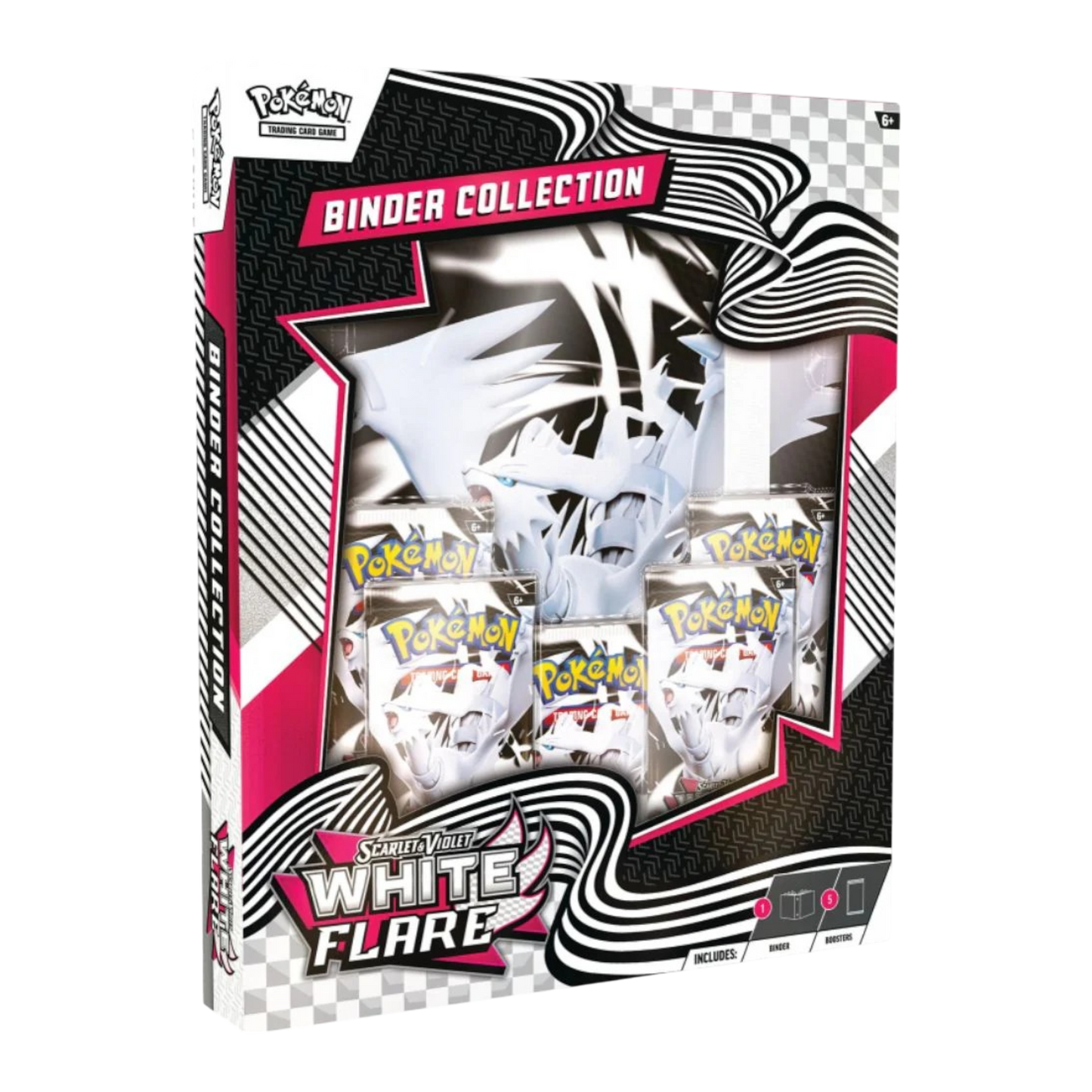 Pokémon White Flare 9-Pocket Portfolio – SV10.5 Edition (Englisch)