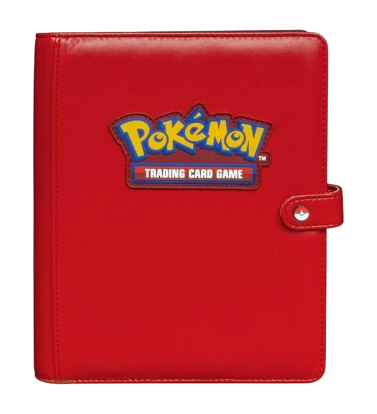 Ultra Pro 4-Pocket Premium Snap Binder – Red (Pokémon)