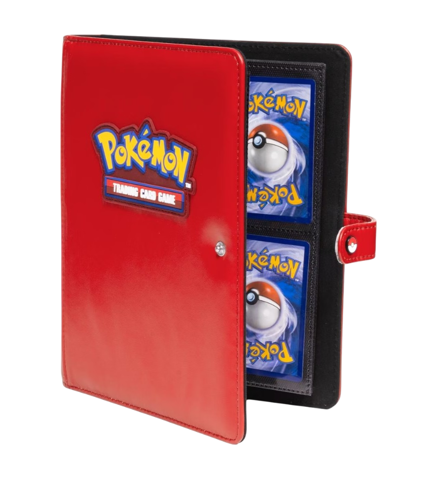 Ultra Pro 4-Pocket Premium Snap Binder – Red (Pokémon)