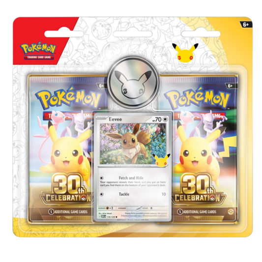 Pokémon TCG: 30th Celebration - 2 Pack Blister (2 per Customer)