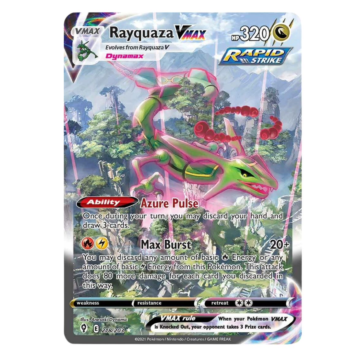 POKEMON -Rayquaza Vmax - 218/203 (EN)