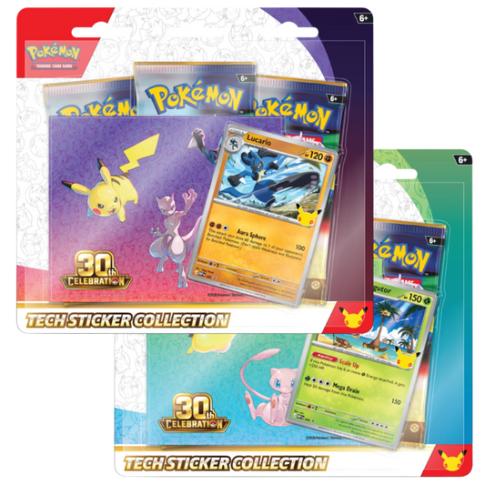 Pokémon TCG: 30th Celebration - Tech Sticker Collection (2 per Customer)