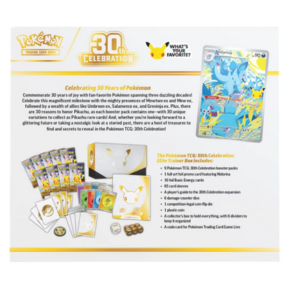 Pokémon TCG: 30th Celebration - Elite Trainer Box (1 per Customer)