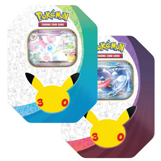 Pokémon TCG: 30th Celebration - EX Tin Box (1 per Customer)