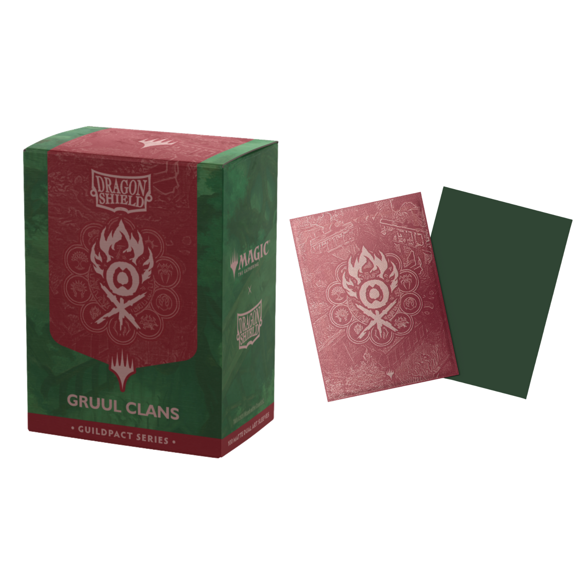 Dragon Shield: Standard Brushed Dual Art Sleeves: The Guildpact Series (100 Sleeves)