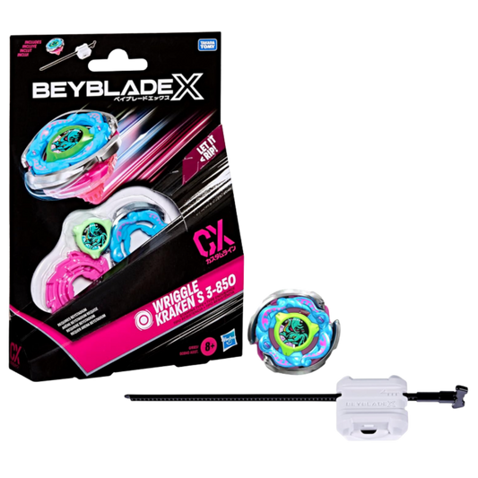 HASBRO - Beyblade X: Wriggle Kraken S 3-85O CX Starter Pack
