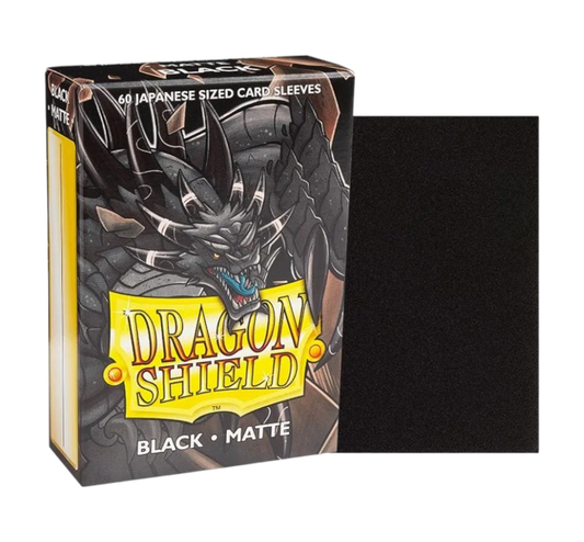 60 SLEEVES JAPANISCHE GRÖSSE - MATTE BLACK