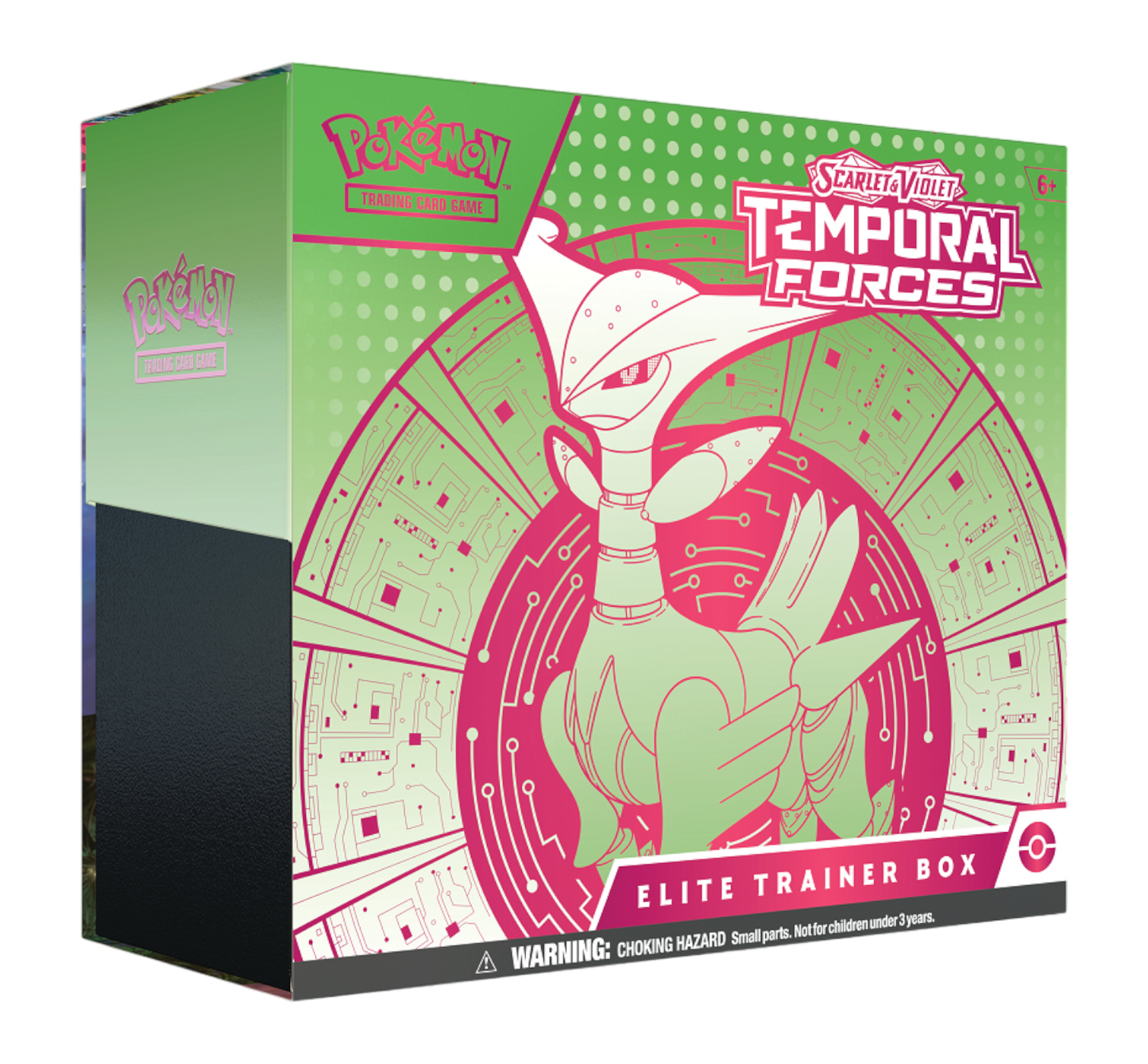 Scarlet & Violet Temporal Forces Elite Trainer Box Iron Leaves