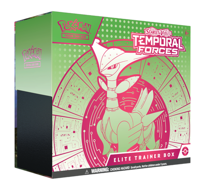 Scarlet & Violet Temporal Forces Elite Trainer Box Iron Leaves