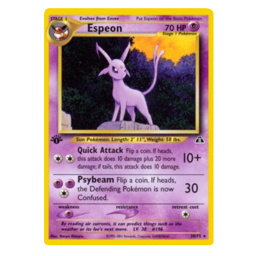 POKEMON - Espeon 1st - 20 (EN)