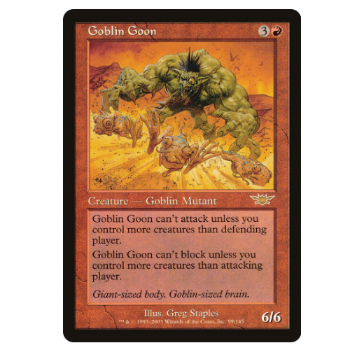 MTG - Goblin Goon FOIL/SIGNED - Legions (EN)