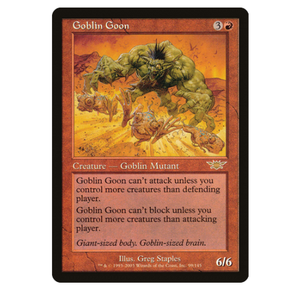 MTG - Goblin Goon FOIL/SIGNED - Legions (EN)