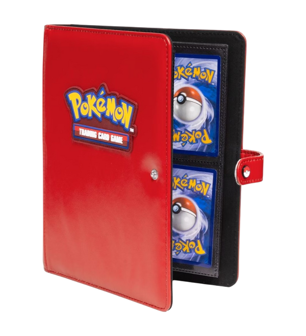 Ultra Pro 4-Pocket Premium Snap Binder – Red (Pokémon)