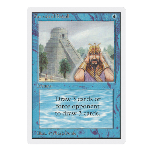 MTG - Ancestral Recall - Unlimited Edition (EN/SIGNED)