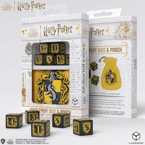 Ultimate Guard- Harry Potter Würfel und Beutel (Hufflepuff)