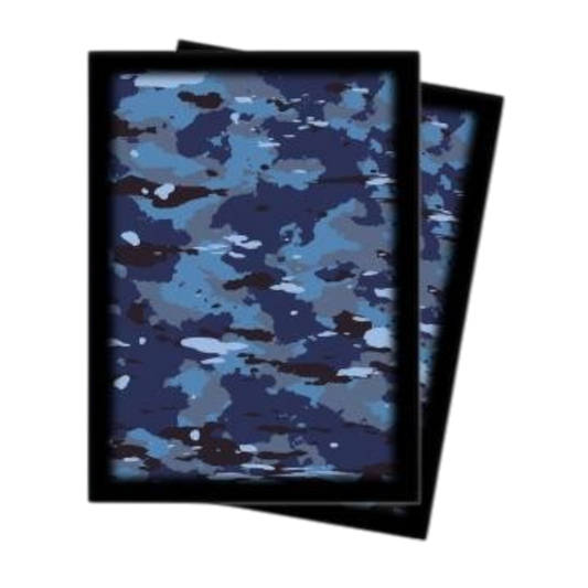 Standard Deck Protectors - Navy Camo (50-Pack) - Ultra Pro Card Sleeves