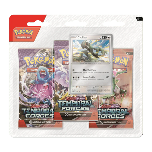 Pokémon Scarlet & Violet: Temporal Forces 3-Pack Blister: Cyclizar