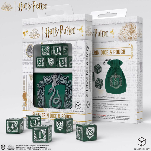 Ultimate Guard- Harry Potter Würfel und Beutel (Slitherin)
